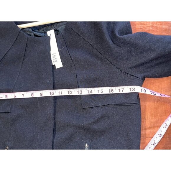 NWT Adrienne Vittadini Black Long Sleeve Zippered Pockets Women's Jacket Size L - Picture 9 of 11